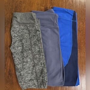 Athleta Kids Bottoms in Gray, Blue, and Navy
